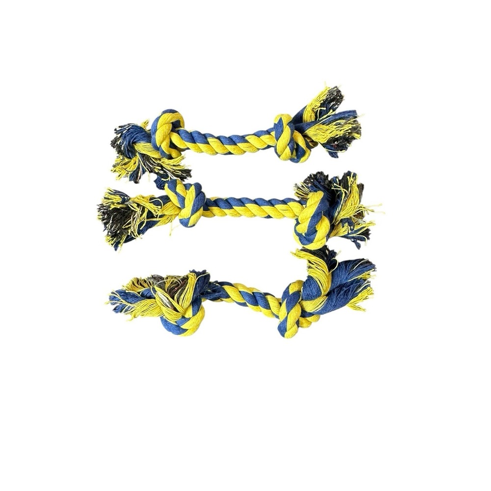 NEW lot of 3 dog rope toys 6‎ inches in length